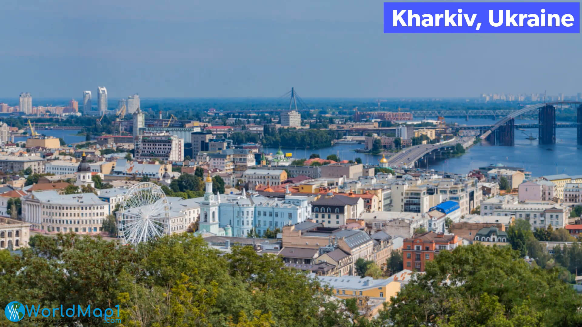 Downtown of Kharkiv Ukraine